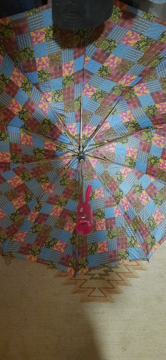 Renkli Pileli Bohem Kadın Şemsiye - Görsel 2