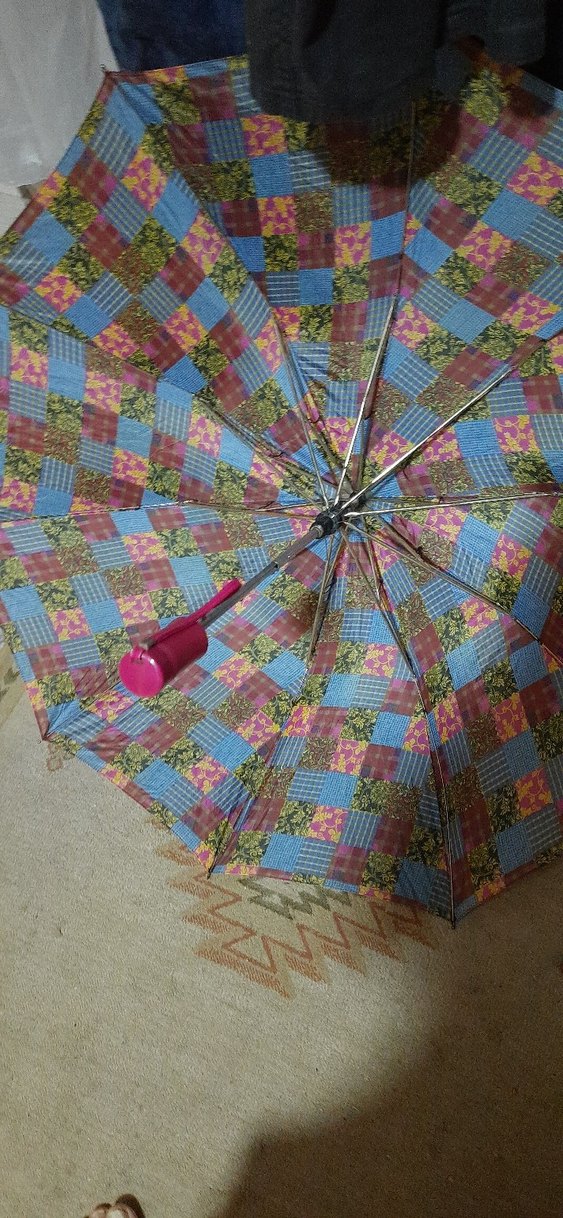 Renkli Pileli Bohem Kadın Şemsiye - Görsel 4