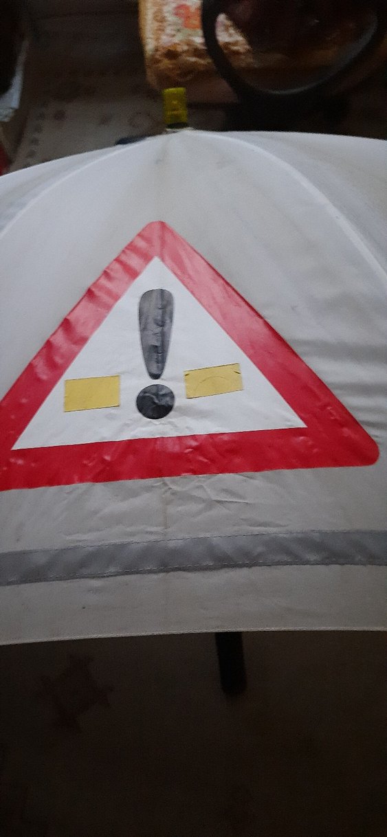 Dev alman malıTokalı Beyaz Kadın Şemsiye - Görsel 3