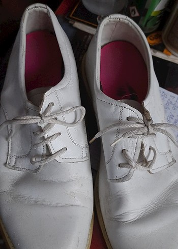 Erkek Beyaz Bağcıklı Klasik Ayakkabı - Görsel 2