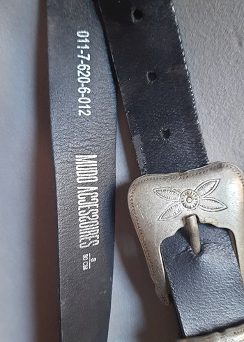 Kadın Deri Çift Tokalı Antika Vintage Kemer - Görsel 3