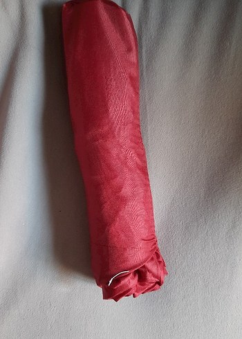 Püsküllü Koyu Kırmızı Kadın Şemsiye(bordo renkli) - Görsel 8