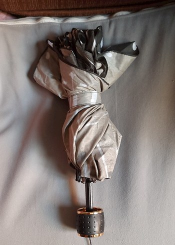 Püsküllü Siyah Bohem Kadın Şemsiye - Görsel 3