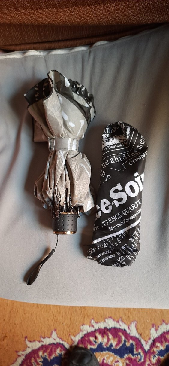 Püsküllü Siyah Bohem Kadın Şemsiye - Görsel 4