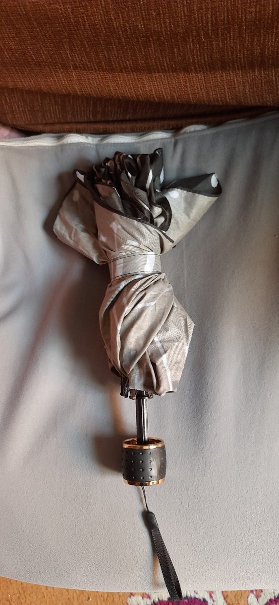 Püsküllü Siyah Bohem Kadın Şemsiye - Görsel 3