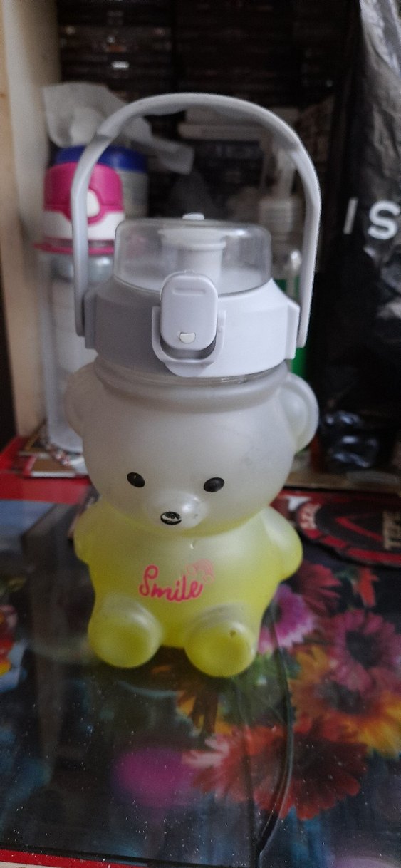 Renkli Ayı Figürlü Çocuk Termos Şişesi - Görsel 2