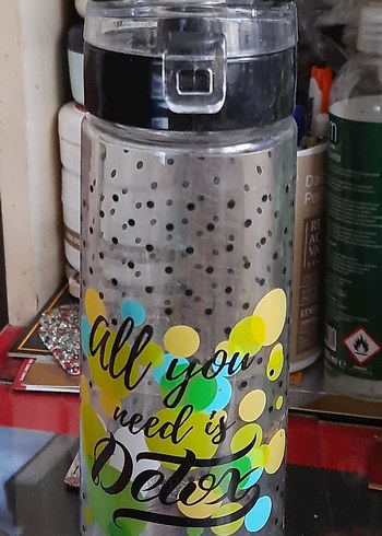 Renkli Desenli Çocuk Termos Şişesi - Görsel 2