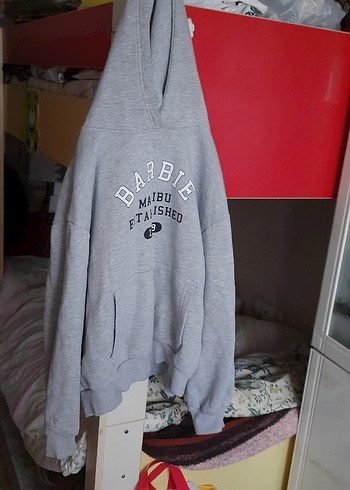 Gri Kadın Uzun Kollu Sweatshirt - Görsel 3