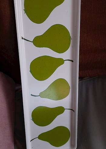 Yeşil Armut Desenli Dikdörtgen Tepsi İKEA - Görsel 4