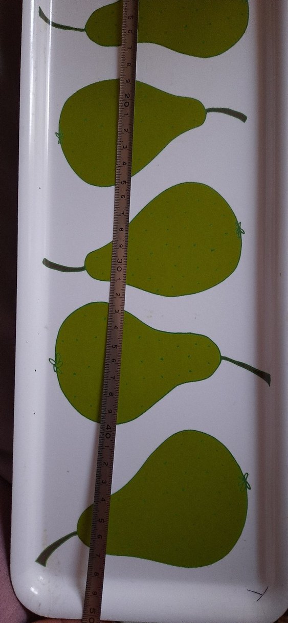 Yeşil Armut Desenli Dikdörtgen Tepsi İKEA - Görsel 2