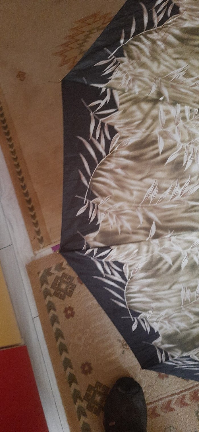 Bej Buruşuk Bohem Kadın Şemsiye - Görsel 4