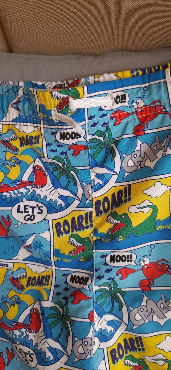 Çok Renkli Baskılı Erkek Çocuk Mayo Şortu - Görsel 2