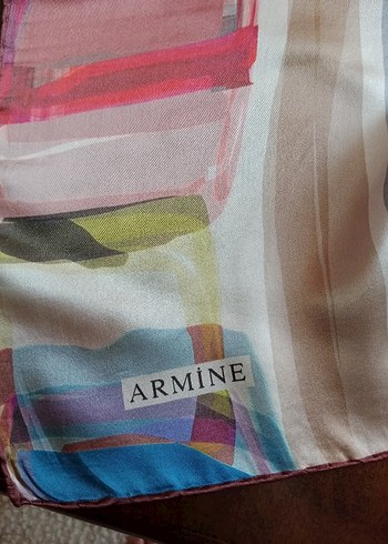 Armine Kadın Çok Renkli İpek Şal