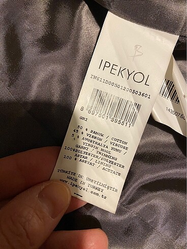 s Beden gri Renk İpekyol ceket
