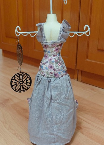 diğer Beden beyaz Renk 42 cm Mor Mücevher Askısı