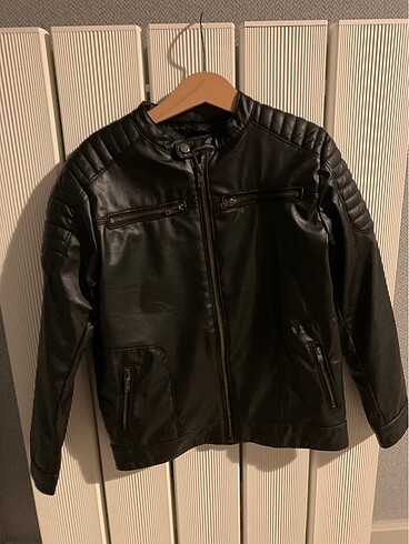 BG store Çocuk Deri mont ceket