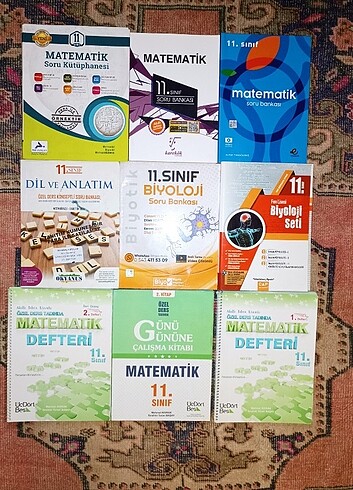 11. sınıf tüm dersler seti