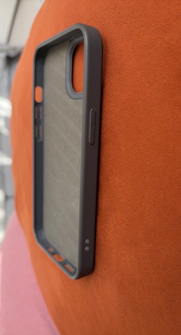 Örgü Ayıcık Desenli Gri Telefon Kılıfı İphone 14 - Görsel 3