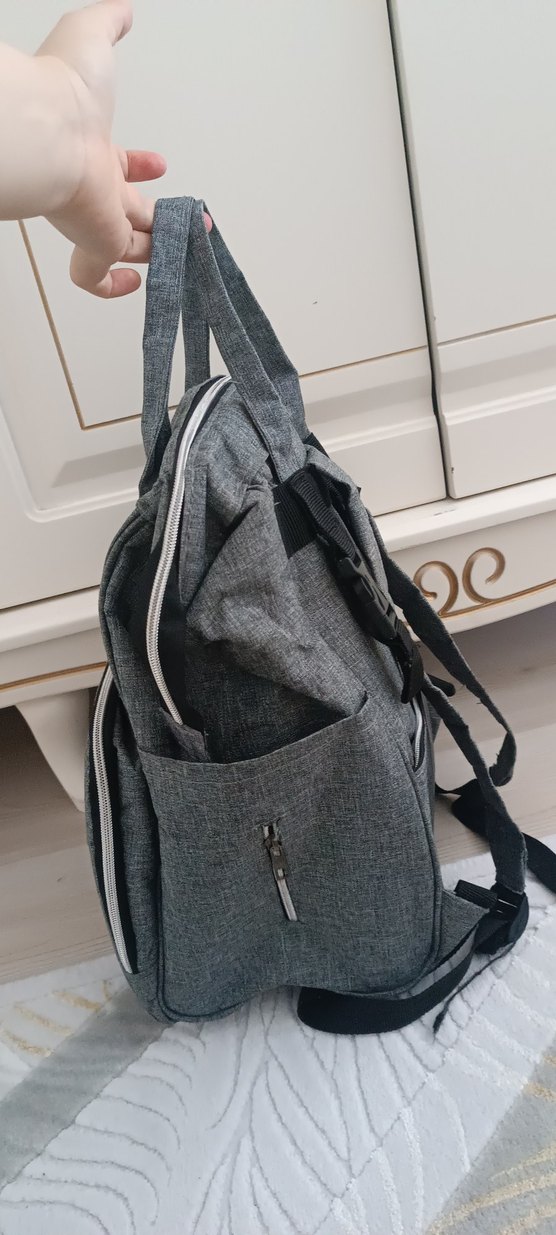 Gri Bebek Bakım Çantası - Görsel 3