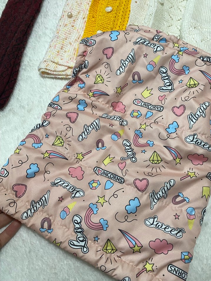 Kız Çocuk Renkli Desenli şişme Yelek - Görsel 2