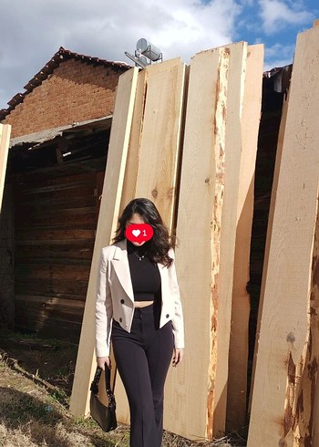 bej blazer ceket - Görsel 2