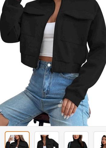 Kadın Siyah Ceket - Görsel 2