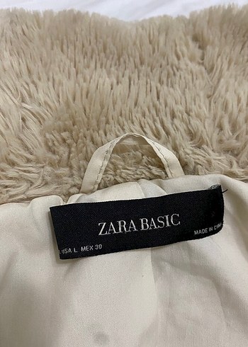 Zara Camel Renkli Etnik Desenli Kadın Kışlık Mont