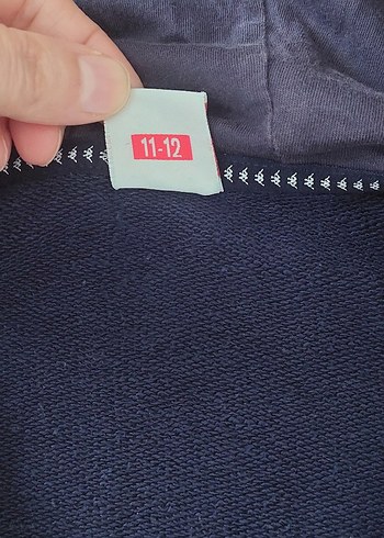 Kappa Erkek Lacivert Fermuarlı Kapüşonlu Sweatshirt - Görsel 5