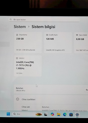 Chuwi UBook XPro Windows 11 Tablet PC - Görsel 3