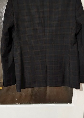 Kahverengi Ekose Desenli Erkek çeket - Görsel 3