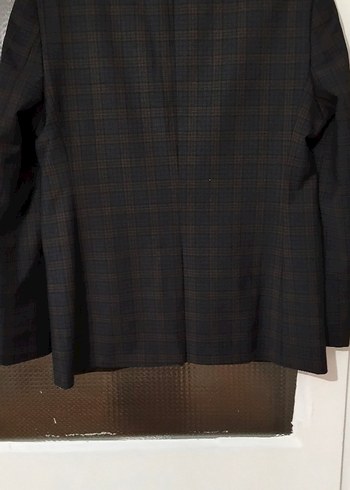 Kahverengi Ekose Desenli Erkek çeket - Görsel 4