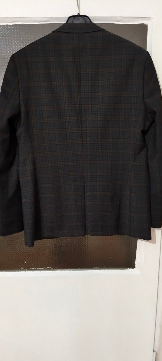 Kahverengi Ekose Desenli Erkek çeket - Görsel 4