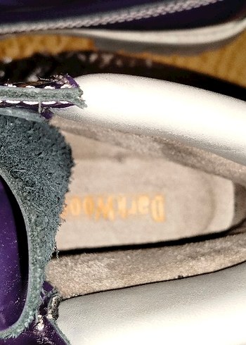 dark wood marka Mor Rugan Bağcıklı Stiletto Topuklu Bot - Görsel 7