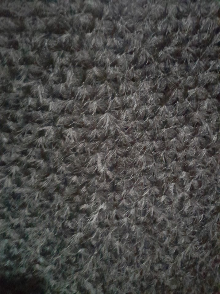 Kadın Gri Örgü Şal - Görsel 2