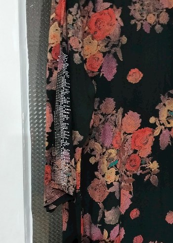 Çiçek Desenli Uzun Bohem Elbise 54 beden - Görsel 5