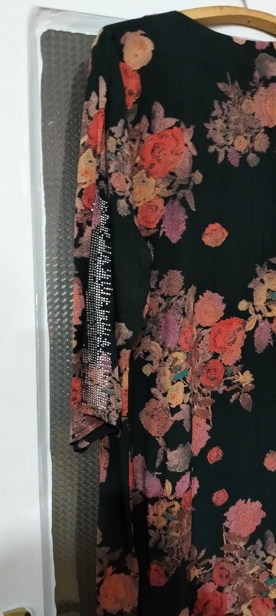 Çiçek Desenli Uzun Bohem Elbise 54 beden - Görsel 5