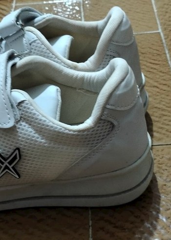 Beyaz Cırt Cırtlı Kadın Spor Ayakkabı - Görsel 7