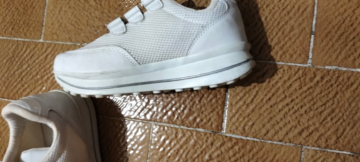 Beyaz Cırt Cırtlı Kadın Spor Ayakkabı - Görsel 3