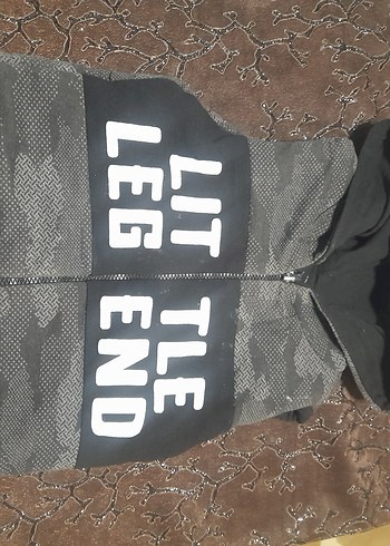 Kapüşonlu Fermuarlı Erkek Çocuk Gri Yelek - Görsel 4