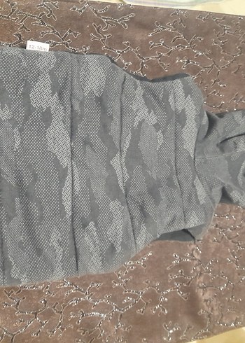 Kapüşonlu Fermuarlı Erkek Çocuk Gri Yelek - Görsel 6