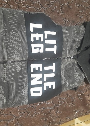 Kapüşonlu Fermuarlı Erkek Çocuk Gri Yelek - Görsel 3