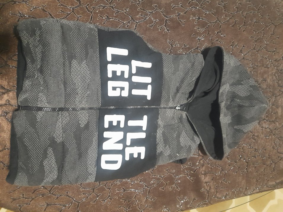 Kapüşonlu Fermuarlı Erkek Çocuk Gri Yelek - Görsel 4