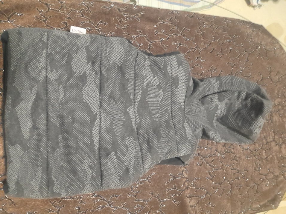 Kapüşonlu Fermuarlı Erkek Çocuk Gri Yelek - Görsel 5