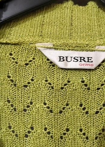 Yeşil Örgü Kadın Hırka - Görsel 4