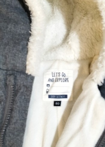 Gri Erkek Bebek Peluş Tulum - Görsel 3