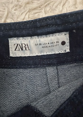 Lacivert Kemerli Rahat Kesim Midi Jean - Görsel 6