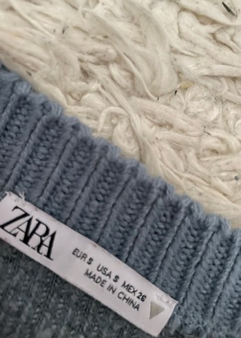 Gri, Uzun Kollu, Peluş Detaylı Kadın Kazak - Görsel 5