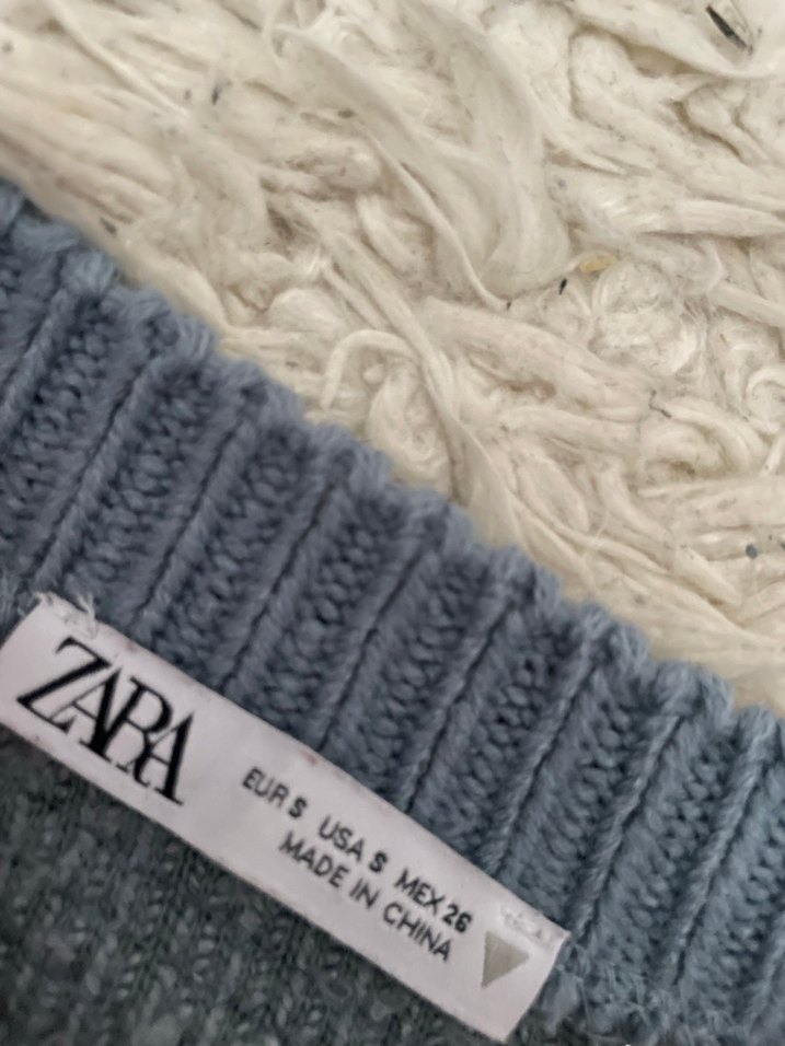 Gri, Uzun Kollu, Peluş Detaylı Kadın Kazak - Görsel 5