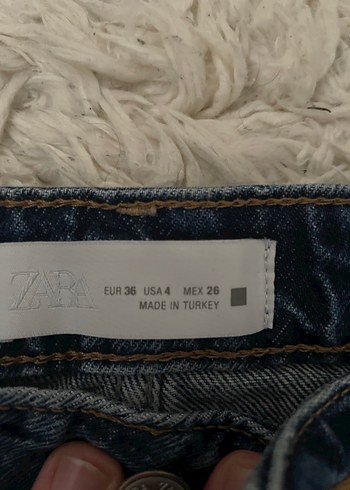 Kadın Geniş Kesim Kürklü Midi Kot Pantolon - Görsel 6