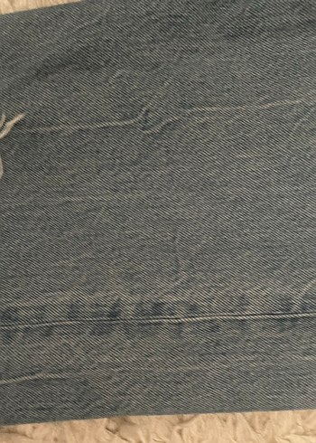 Gri Mavi Rahat Kesim Kadın Midi Kot Pantolon - Görsel 4